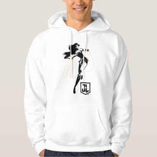 Justice League   Wonder Woman With Lasso Pop Art Hoodie