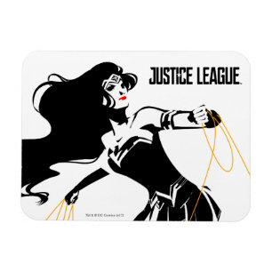 Justice League   Wonder Woman With Lasso Pop Art Magnet