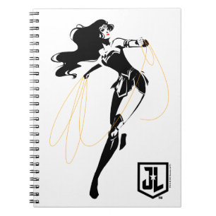 Justice League   Wonder Woman With Lasso Pop Art Notebook