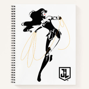 Justice League   Wonder Woman With Lasso Pop Art Notebook