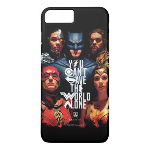 Justice League   You Can't Save The World Alone Case-Mate iPhone Case