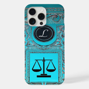 JUSTICE LEGAL OFFICE, ATTORNEY Monogram blue iPhone 15 Pro Max Case