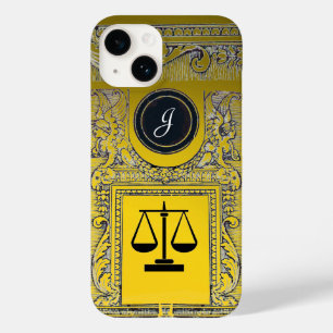JUSTICE LEGAL OFFICE,ATTORNEY Monogram Gold Yellow Case-Mate iPhone 14 Case