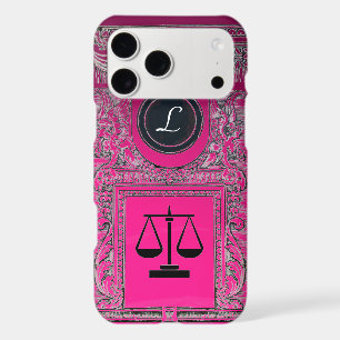 JUSTICE LEGAL OFFICE, ATTORNEY Monogram Pink