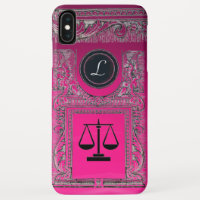 JUSTICE LEGAL OFFICE, ATTORNEY Monogram Pink