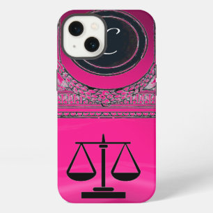 JUSTICE LEGAL OFFICE, ATTORNEY Monogram Pink iPhone 13 Case