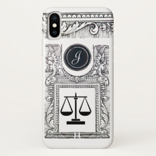 JUSTICE LEGAL OFFICE,ATTORNEY Monogram White Case-Mate iPhone Case