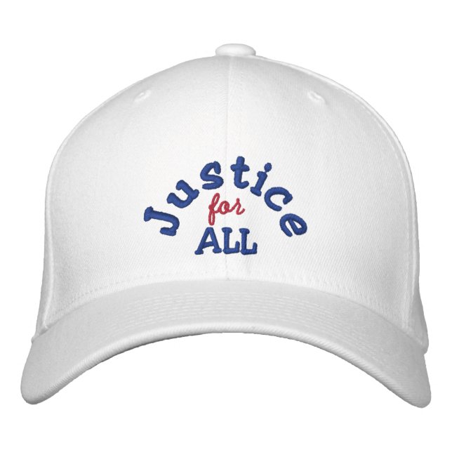 Justice pour tous Casquette brodé patriotique (Devant)