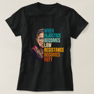 Justice Quote Bold Protest Art Shirt