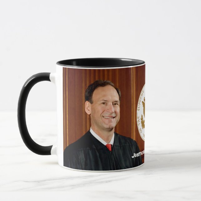 Justice Samuel Alito - U.S. Supreme Court Mug (Left)