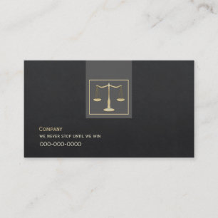 Justice Scale Business Card
