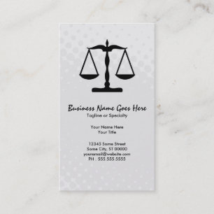 justice scale business card