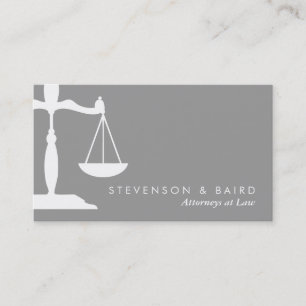 Justice Scale Business Card