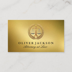Justice Scale Law Firm Logo Business Card