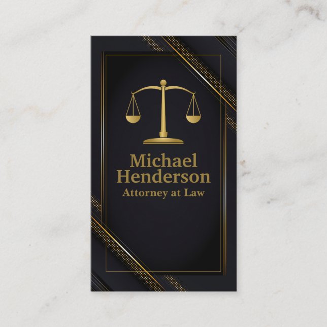 Justice Scales | Attorney at Law Appointment Card (Front)