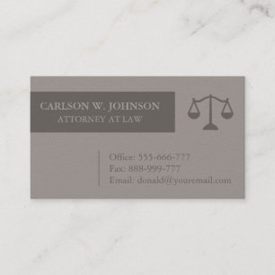 Justice Scales Avocat Cartes de visite
