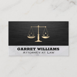 Justice Scales Lawyer Sleek Business Card