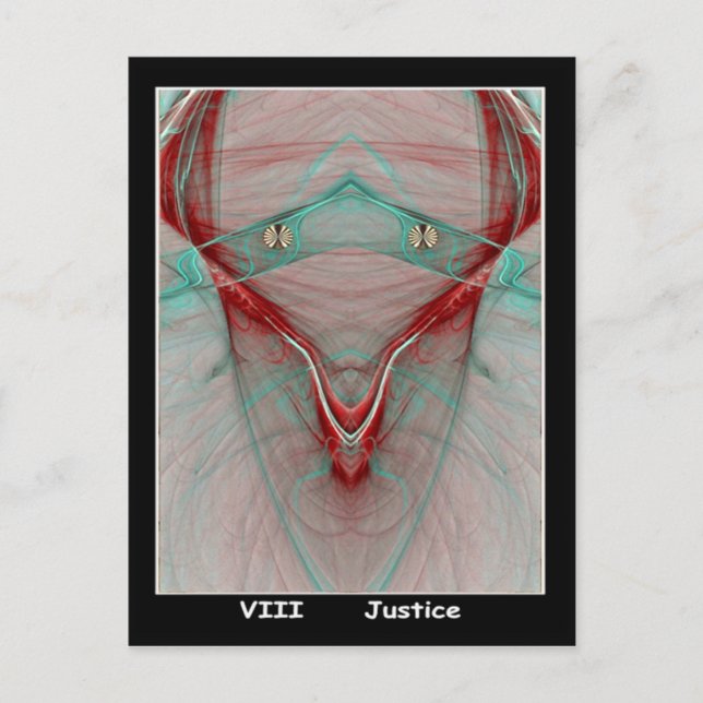 Justice Tarot Card (Front)