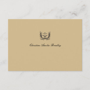 Justice Wreath Personalized Notecard/Thank You Thank You Card