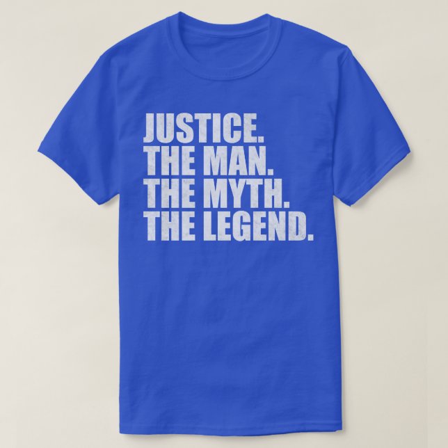 JusticeJustice Name Justice given name T-Shirt (Design Front)