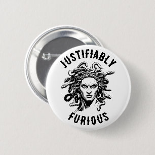 Justifiably Furious feat. Medusa 2 Inch Round Button