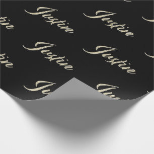 Justin First Name of edles gift paper