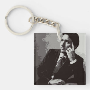 Justin Trudeau 2015 stylized Keychain