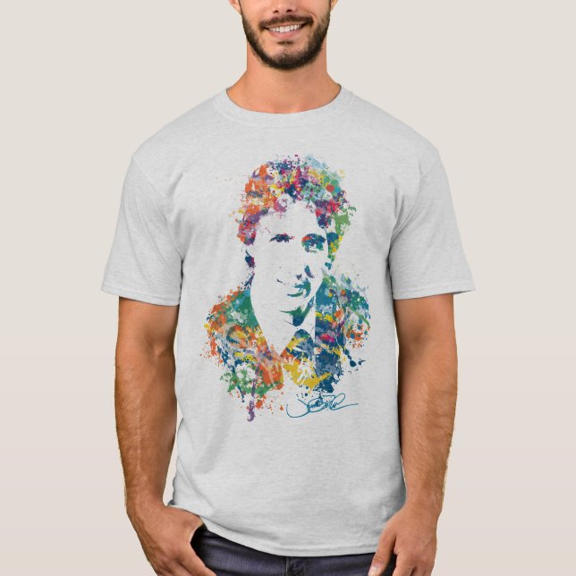 Justin Trudeau Digital Art T-Shirt (Front)