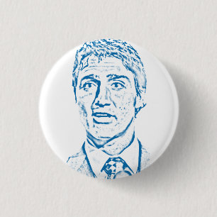 Justin Trudeau Logo 1 Inch Round Button