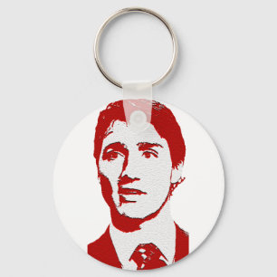 Justin Trudeau Logo Keychain