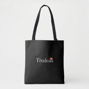 Justin Trudeau Official Canadian Flag Dark Color Tote Bag