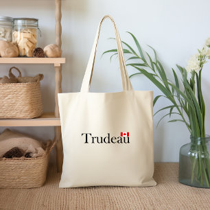 Justin Trudeau Official Canadian Flag Light-Color Tote Bag