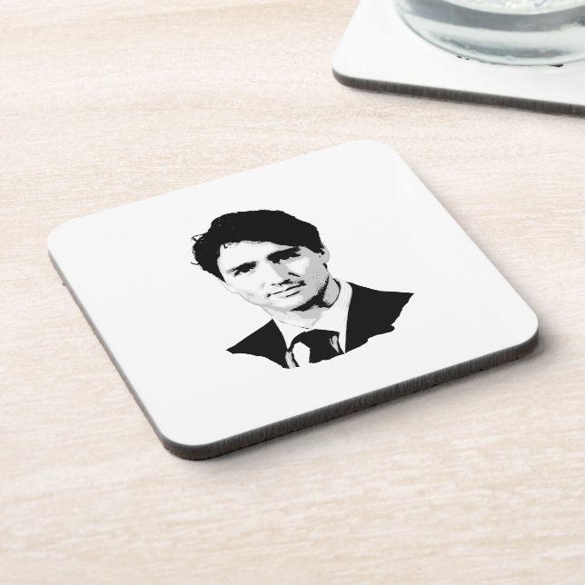 Justin Trudeau Portrait Coaster (Left Side)