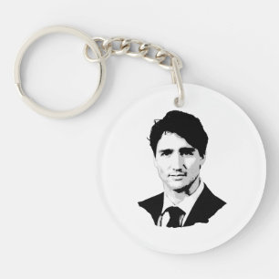 Justin Trudeau Portrait Keychain