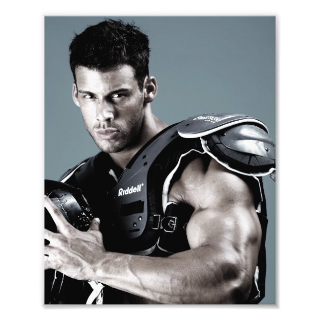 Justin Woltering Football Pose Photo - 8 x10 (Front)