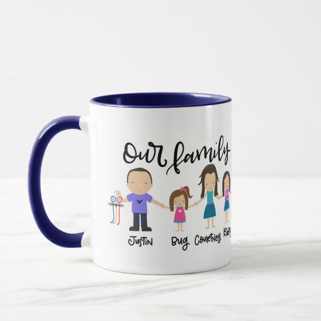 Justin's Family Mug (Left)
