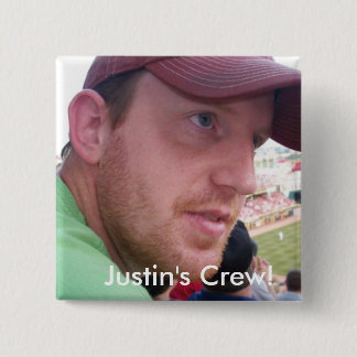 Justin's Semi-Colon Crew! 2 Inch Square Button