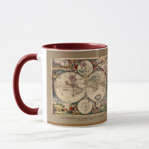 Justus Danckerts Old World Map Mug