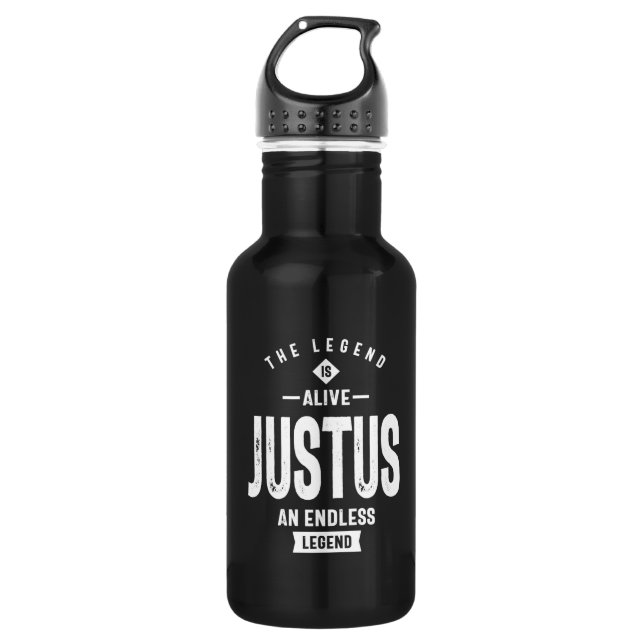 Justus Personalized Name Birthday Gift 532 Ml Water Bottle (Front)
