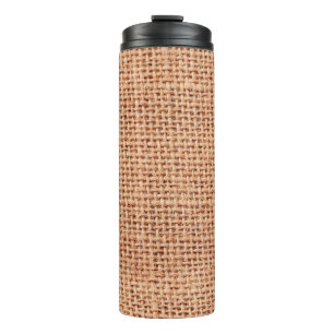 Jute bag sack beige colour brown thermal tumbler