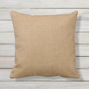Jute Canvas - Throw Pillow