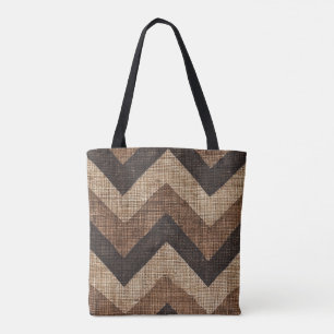 Jute Chevron Tote
