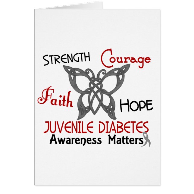 Juvenile Diabetes Celtic Butterfly 3 (Front)