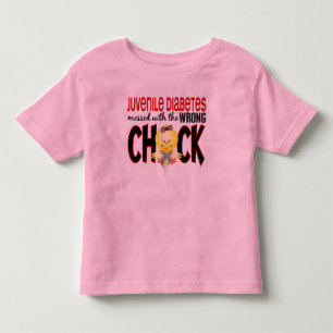 Juvenile Diabetes Messed With The Wrong Chick Toddler T-shirt