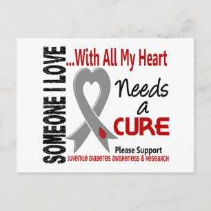 Juvenile Diabetes Needs A Cure 3 Postcard
