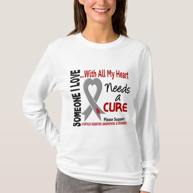 Juvenile Diabetes Needs A Cure 3 T-Shirt (Front)