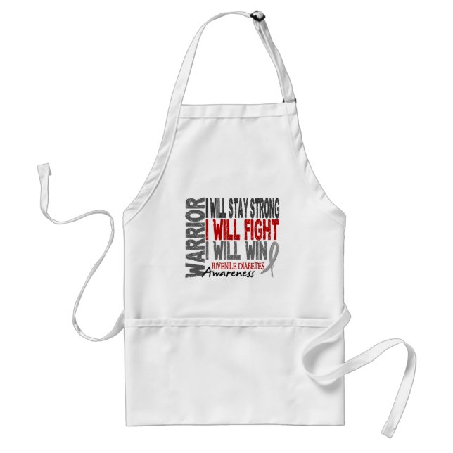 Juvenile Diabetes Warrior Standard Apron (Front)