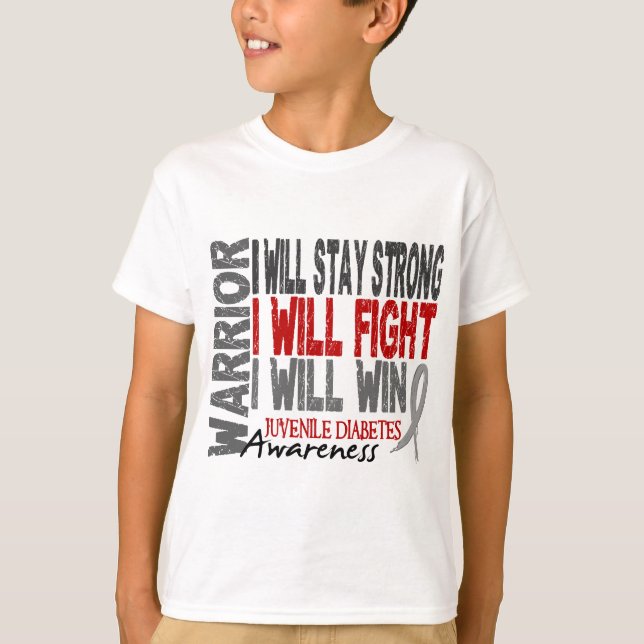 Juvenile Diabetes Warrior T-Shirt (Front)
