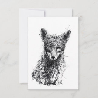 Juvenile Fox Invitation