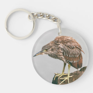 Juvenile Heron Keychain